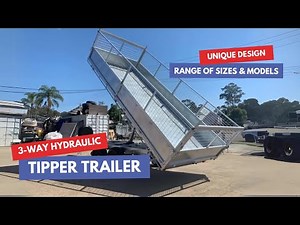 Trailer Tech 3-Way Tipping Trailers - In Action