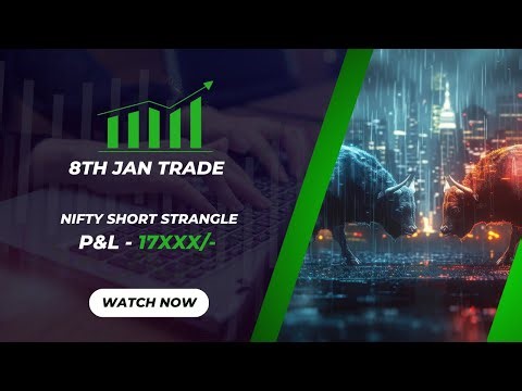 8th Jan Option Selling Live Trading, #nifty, #nifty50, #optionstrading, #trading