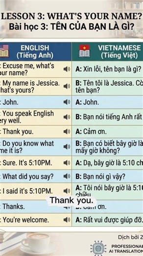 Lesson 3 What's your name?