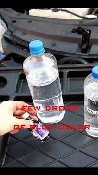 How to make windshield washer fluid solution #shorts