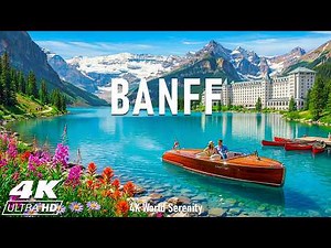 Banff National Park 4K | Nature Sculpted in Ice – Lakes, Valleys & Giant Peaks