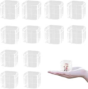 Small Acrylic Box with Lid Graduation Candy Boxes Clear Storage Box Acrylic Display Square Cube Transparent Jewelry Containers Wedding Party Favor Gift Boxes (2.2x 2.2x1.9 Inch)