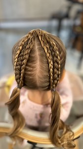 ✨ Triple Tree Braid ✨ This might be our favorite holiday style yet 🎄🎀 And it all starts with a classic Dutch braid! Follow @HairstyledSimple for more holiday tutorials 💕 #HairstyledSimple #TripleTreeBraid #HolidayHairstyle #ChristmasHair #DutchBraid #CuteHairstyles #KidsHairIdeas #MomHack | Hair Styled Simple