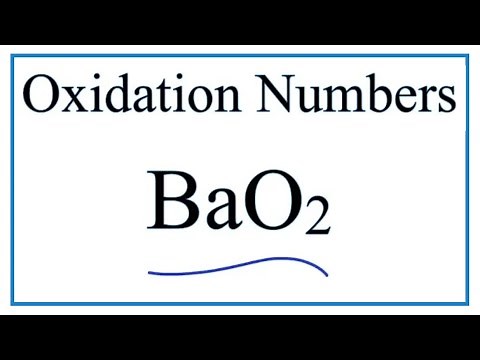 How to find the Oxidation Number for O in BaO2 (Barium peroxide)