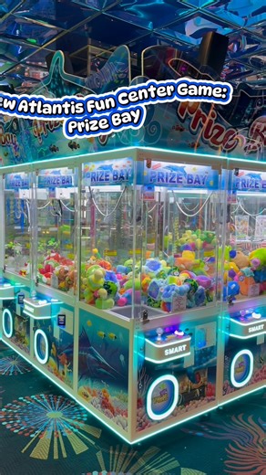 New Atlantis Fun Center Game: Prize Bay 🌊🐠 Our all-new crane kiosk has a variety of exciting prizes for all ages to win. Check out this new game located on the Second Floor! #atlantisreno #renotahoe #arcadegames #arcadefun #renonv #resortlife | Atlantis Casino Resort Spa