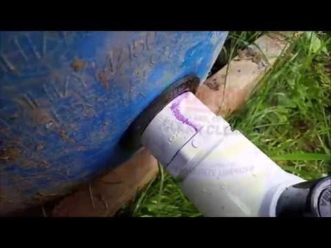 Clean purple primer from PVC