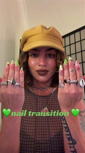 Nail Art Transition to Claws with First Bloom Set