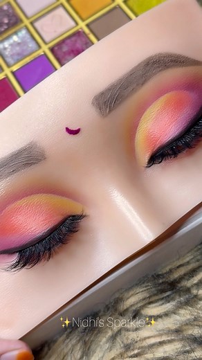 Haldi Eyemakeup Tutorial Part -01 | Nidhi's Sparkle