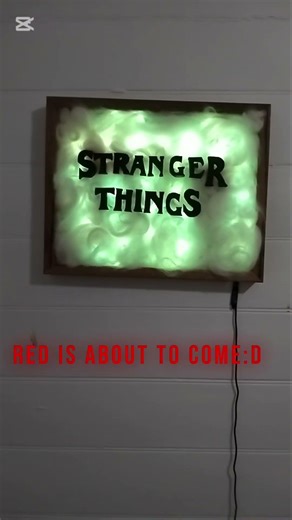 I made a stranger things sign :D #art #woodworking #ledlights #strangerthings #sign #upsidedown
