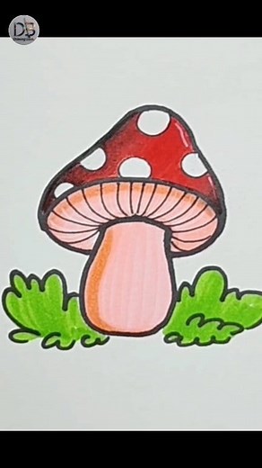 79K views · 1.3K reactions | Easy and simple drawing | Mushroom drawing #drawingforbegginer #drawing #drawingforkids | Drawing Book | Facebook