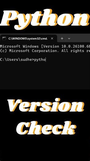 Python Version Check |Python Introduction |#Python