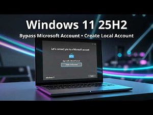 How to Make Local user Account in Windows 11 25H2 | bypass the Microsoft Account