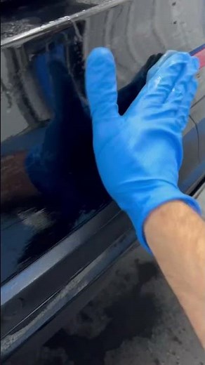 Clay bar before & after #carcare #claybar #detailing #automobile #decontamination #car #carwash