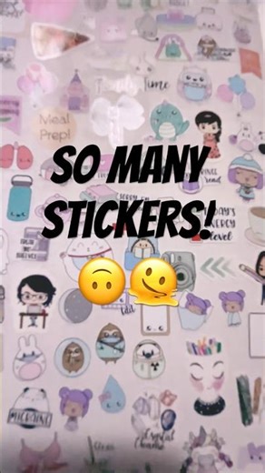 Organize stickers FAST! 🤯⚡️#shorts #journal #planner