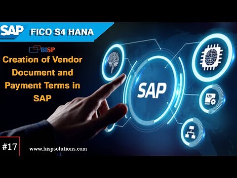 Creation of Vendor Document and Payment Terms in SAP |Steps to Configuring Terms of Payment in SAP