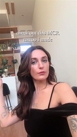 made an mcr inspired tattoo! would love to do more like this! 🖤🥀✨ done at @Black Heart Tattoo & Gallery #patattooartist #phillytattooartist #tattooartists #cooltattoos #linework