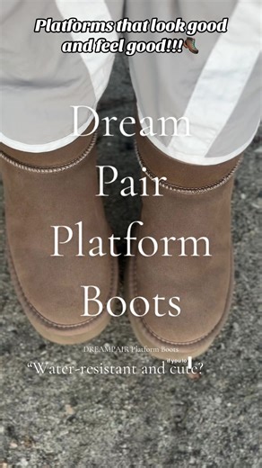 Step up your shoe game! These water-resistant platform boots are stylish, comfy, and made for every adventure—grab your pair before they’re gone! 💖 #DreamBoots #PlatformStyle #WaterResistantFashion #BootSeason #ShoeObsessed