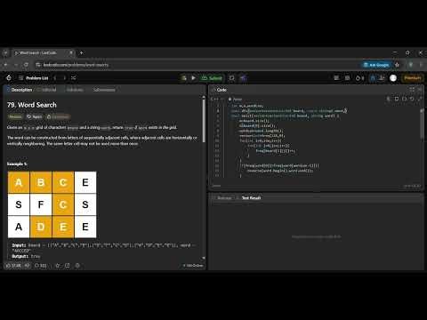 LeetCode | 79. Word Search | C++ | Day 79