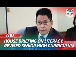 LIVE: House, DepEd hold briefing on the revised senior high school curriculum for 2025-2026 | May 19