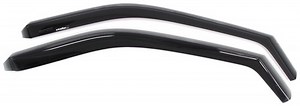 2017 Ford Explorer WeatherTech Side Window Rain Guards with Dark Tinting - Front - 2 Piece