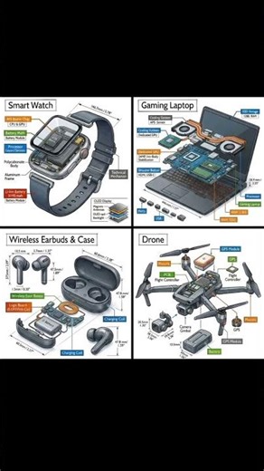 Drone|| Gaming Laptop|| Wireless Earbuds & Case|| Smart Watch #shorts