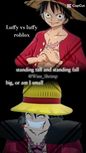 luffy vs roblox luffy