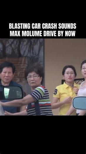 Blasting car crash sounds max volume #trending #viral #shorts #lol #viralvideos #comedy