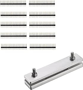 Vilros Deluxe Aluminum Alloy Hammer in Pin Header and Install Rig Kit for Raspberry Pi Pico-Fast & Easy NO Solder Pin Install Solution for Raspberry Pi Pico with 10 Hammer in Pin Headers