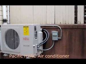 Fujitsu ductless air conditioning installation - Multi zone system