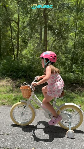 🎉 Looking for the perfect first bike? The Glerc Little Molly is designed just for kids—safe, fun, and adorable! With removable training wheels, coaster brake, and lifetime frame warranty, your little one will ride with confidence. 👉 Comes with a free wicker basket DIY stickers to spark creativity. Perfect for birthdays or just because! #KidsBike #PrincessBike #GirlsBike #SafeAndFun #MaggieTheBike | Glerc Bikes