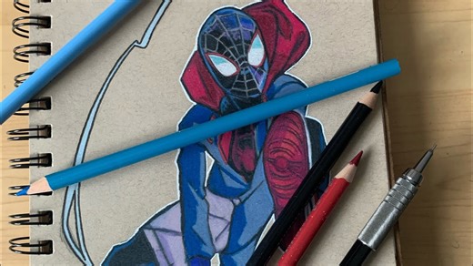 Drawing Miles Morales Spider-Man!