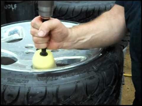 Repairing curb damage on aluminum rims