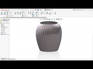 SolidWorks Surface Modeling | Modern Flower Pot