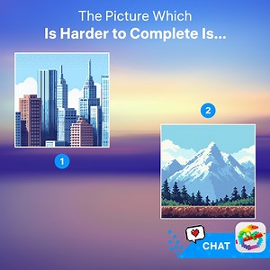 Choose which will test your patience way more 🏙️⛰️ Drop 1 or 2 below 👇👇 | Pixel Art - Color by Number