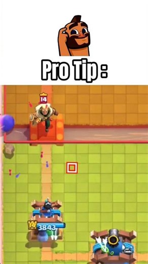 Pro tip to De-activate king tower easily✅|#clashroyale #magicarcher