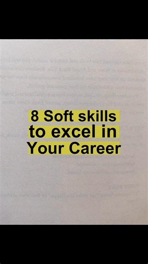 8 Soft Skills 😎😳 #motivation #studytips