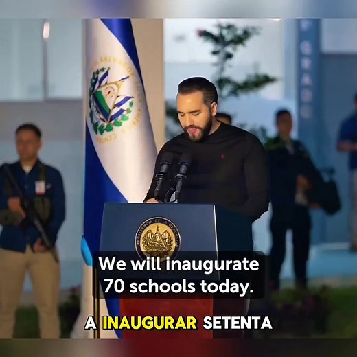 El Presidente Nayib Bukele inauguró hoy, simultáneamente 70 nuevas escuelas del programa #DosEscuelasXDia 🇸🇻 Una inauguración histórica que nunca se vio en los gobiernos de ARENA ni del FMLN. Por cierto, aparte de la inauguración de hoy, hay más de 300 escuelas que están siendo intervenidas actualmente, mañana van a seguir con dos más, pasado mañana igual, y así sucesivamente. 🤓 | Christian Guevara