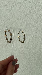 Loop Earrings - Stainless Steel - Gold and Silver Beads - Etsy Canada