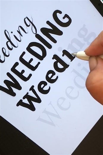 Tablet calligraphy technique breakdown #procreate #lettering #tutorial