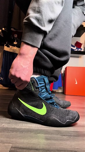 Nike Tawa - Anthracite/Metallic Cool Grey, a proper underrated colourway 😍 #secondsout #niketawa #wrestlingshoes #asmr #boxingboots