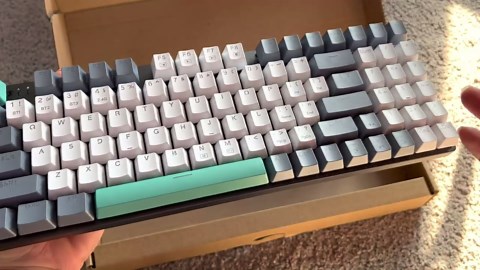 RisoPhy Wireless Mechanical Keyboard,Triple-Mode 2.4G/Bluetooth Gaming Keyboard with RGB Backlit,Efficient Numeric Pad,Red Switches,94 Keys Metal Base PBT Compact Quiet Wired Keyboard for PC Mac iPad