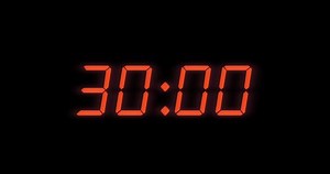 Simple 30 Seconds Digital Alarm Clock Stock Footage Video (100% Royalty-free) 1094747529 | Shutterstock