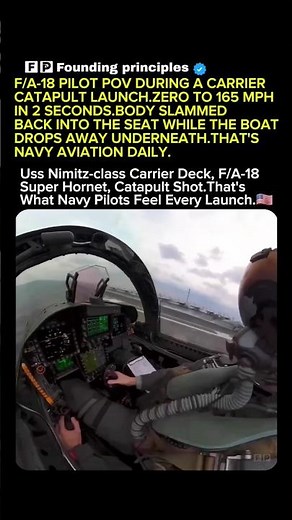 F-18 Catapult Launch POV #soldier #USA #USArmy #Military #USNavy #usdefence #usawc #warfighter