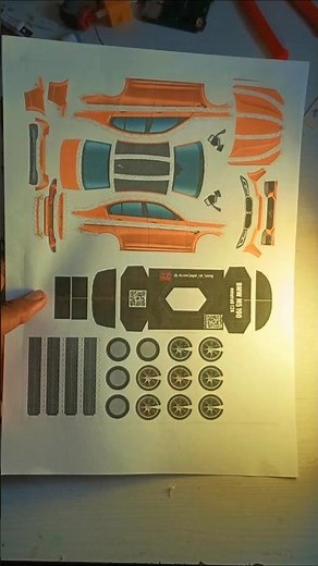 Car 3D papercraft #craft #diy #viral #car #trending