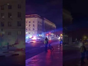 3-1-22 Nancy Drew in DC-Video 7 of 7- Police Backs to Motorcade-Drone Up Taking Pics-Language Alert