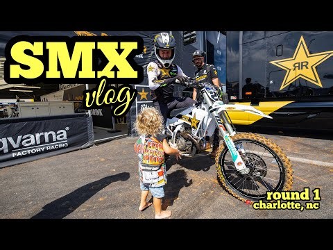 SUPERMOTOCROSS ROUND 1 | Christian Craig Races in Charlotte SMX 2024