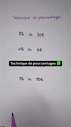 👉 Technique de pourcentages ✅ _______________ 👉 Rendez-vous sur campusxyz.fr Découvre mes nouveaux ebooks “Fiches magiques” allant de la 6è à la 3è. 🌟des maths colorées et expliquées simplement 🗒️30 fiches 30 pages d’exercices corrigés 💁🏻‍♀️4 cahiers / 4 niveaux : de la 6è à la 3è. Niveaux lycée à venir prochainement. ⬇️ ebook PDF à télécharger sur campusxyz.fr 🏷️ 9,90€ par cahier / 29,90 € (au lieu de 39,60€) le Pack de 4 cahiers | Campus xyz