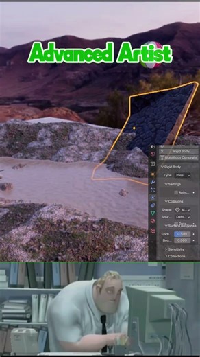 Blender Noob vs Pro Ball Physics #noobvspro #3dart #blender #blendertutorial