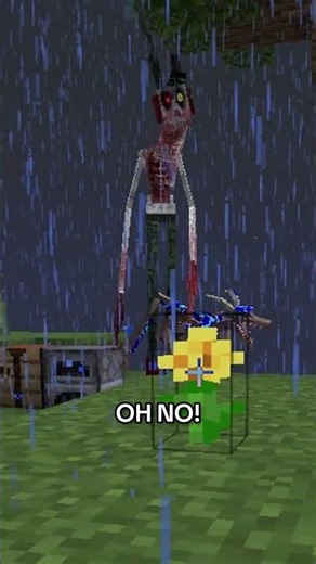 Minecraft But it's One Chunk with 200 HORROR MODS | #shorts