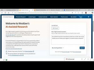 Externship Training Westlaw AI CoCounsel Library